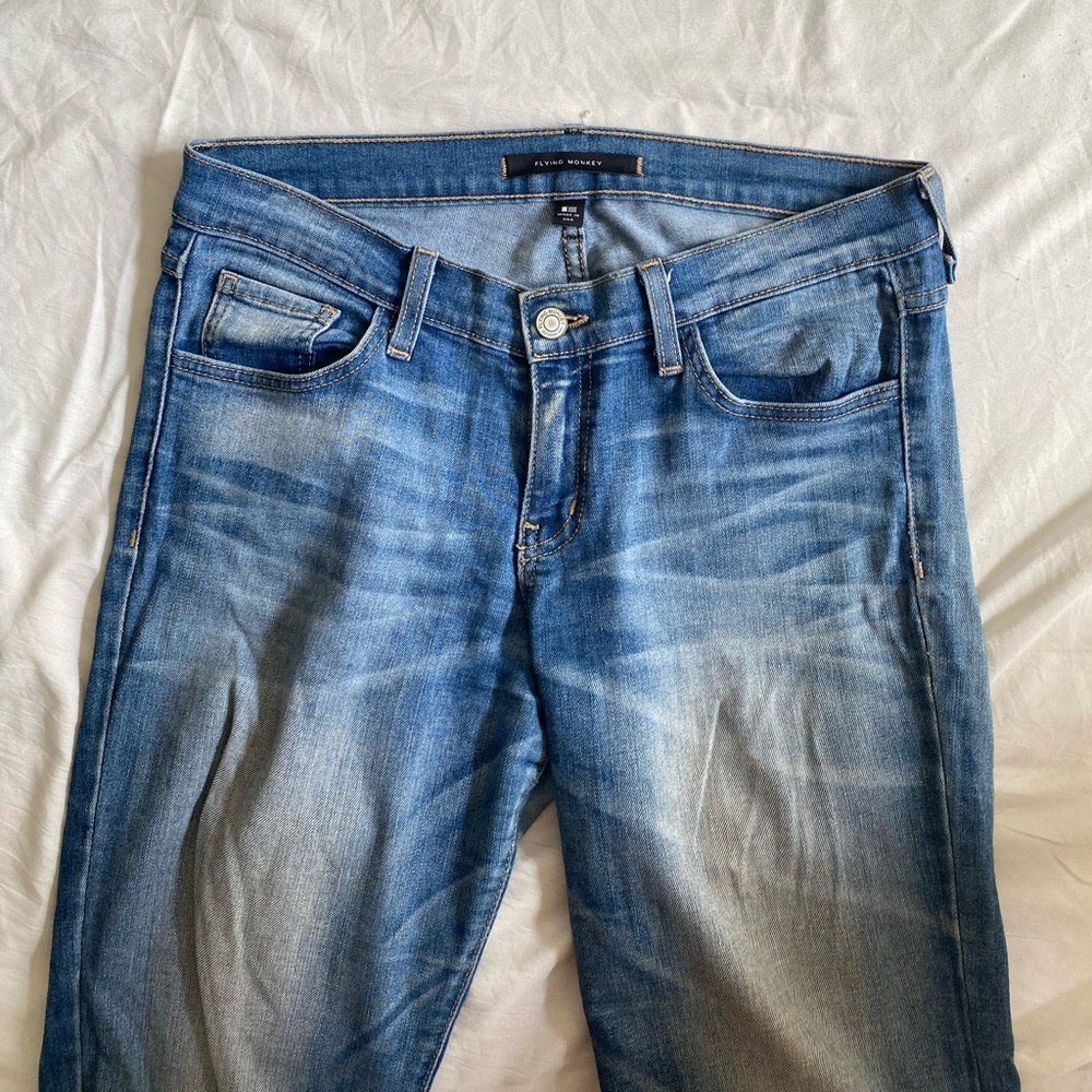 Flying monkey ripped skinny jeans